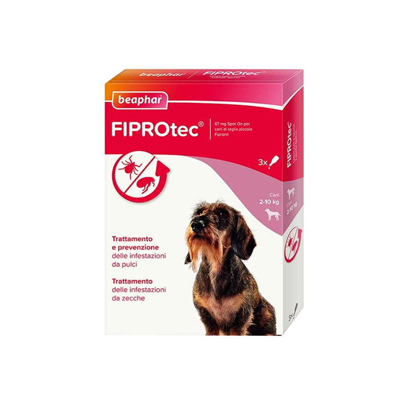 FIPROTEC CANI 3 Pipette Antiparassitario In Pipette Contro Pulci E fiprotec-cani-3-pipette-antiparassitario-in-pipette-contro-pulci-e