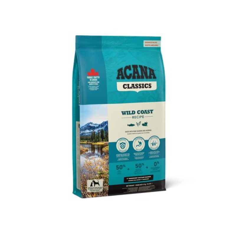 ACANA DOG WILD COAST (14,5 Kg)- Crocchette per cani con salmone, aringa e cereali nobili