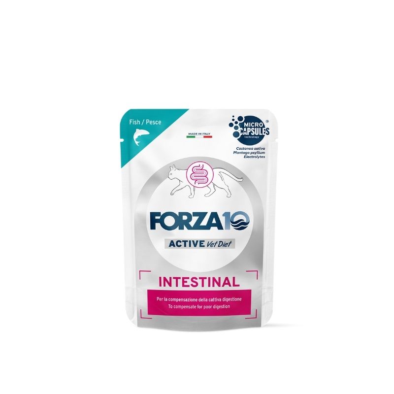 FORZA10 GATTO INTESTINAL PATE' (12x80 gr) - Alimento dietetico per gatti con sensibilità digerente
