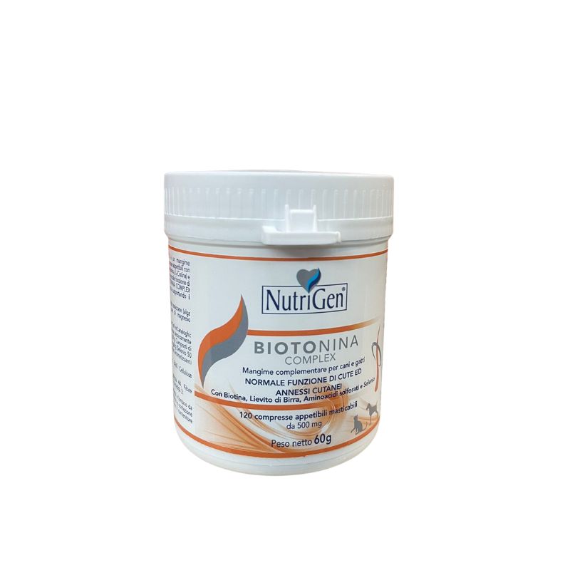 BIOTONINA COMPLEX (120 cpr) - Compresse per cani e gatti per la salute di cute e pelo