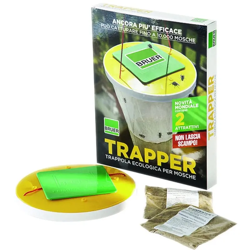 BLACK+DECKER Trappola per insetti e mosche, repellente per zanzare, per interni ed esterni, con protezione UV, per casa, terrazza, giardino, patio, resistenza commerciale